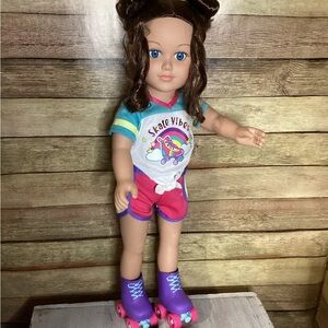 My Life As Addison 18” Doll Brunette Blue Eyes Little Girls